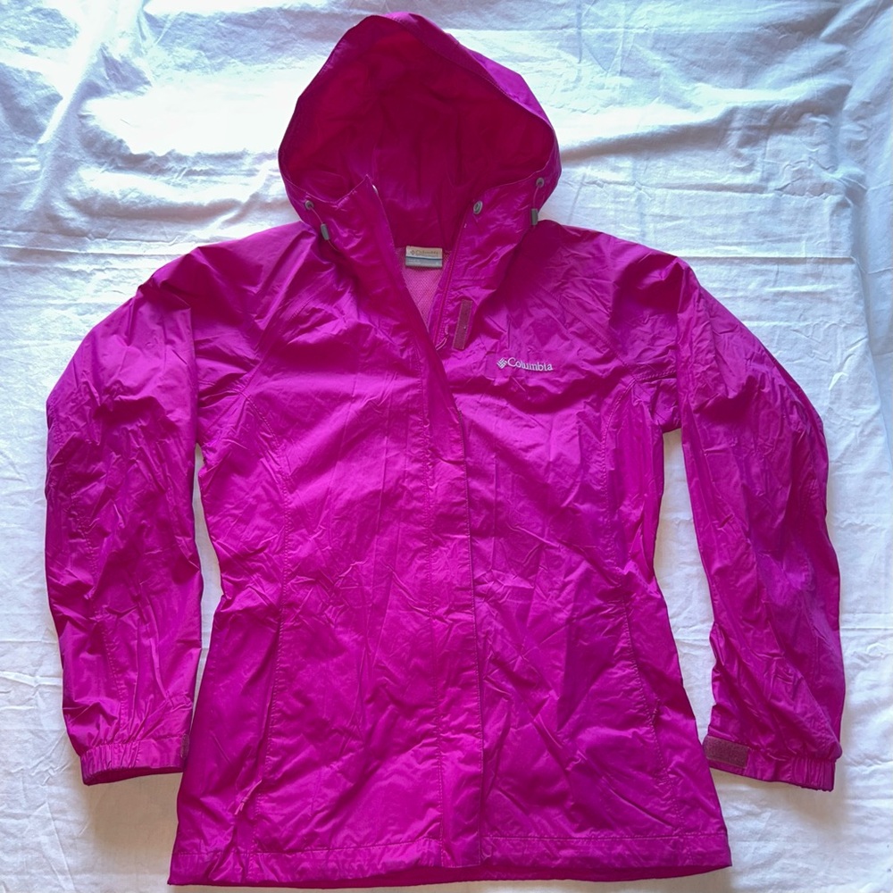Columbia Arcadia II Hooded Rain Jacket Waterproof Rain Jacket Women’s Size Small